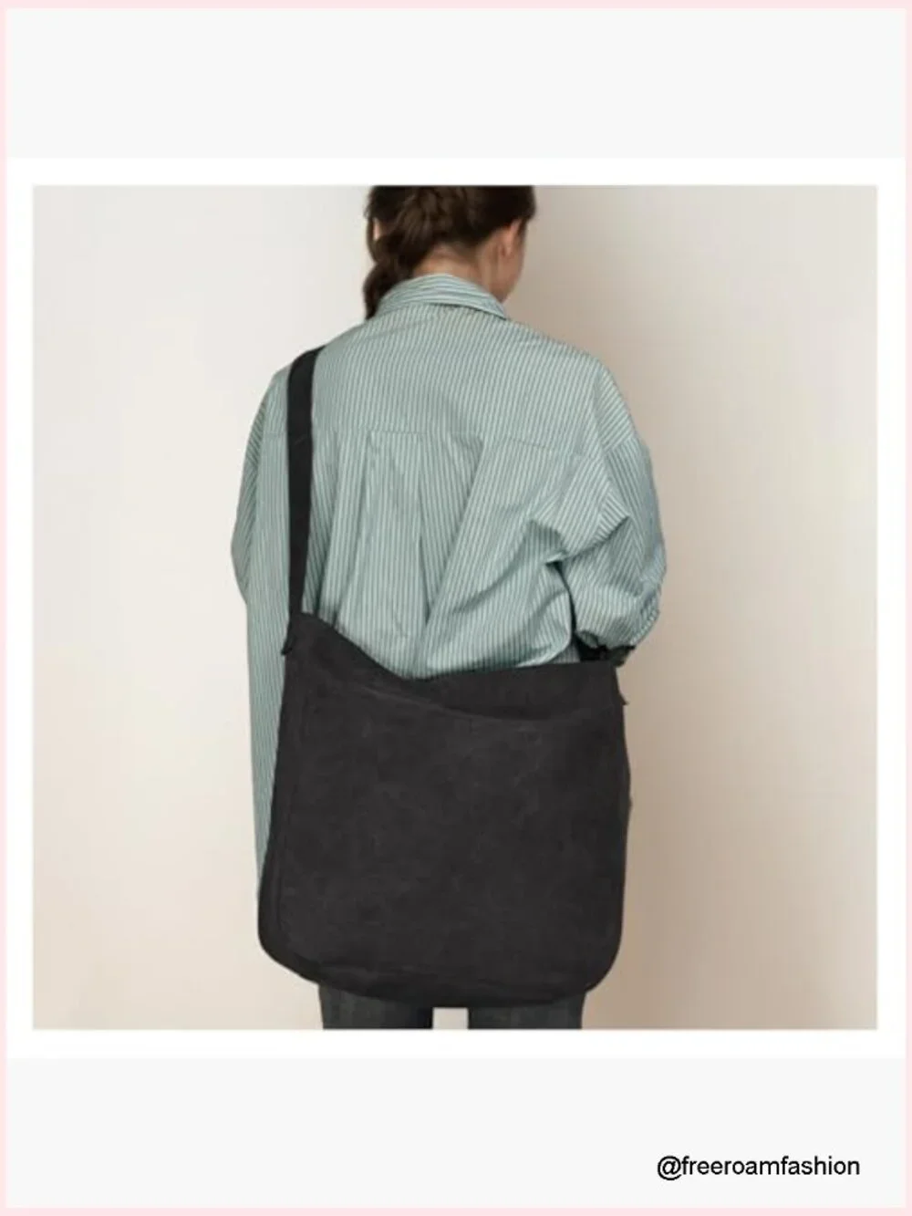 Large Canvas Hobo Bag Crossbody Shoulder Tote with Multiple Pockets